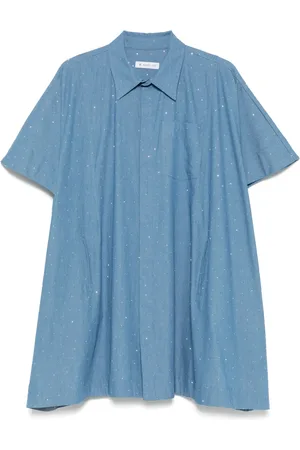 Manuel Ritz Rhinestone-embellished shirt dress
