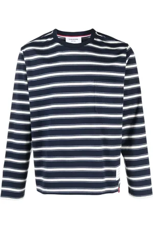 Thom Browne Stripe-print long-sleeved T-shirt