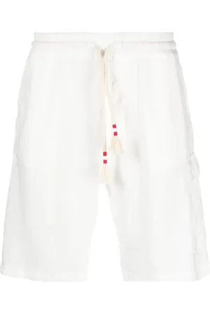 MC2 SAINT BARTH Drawstring logo-patch bermuda shorts