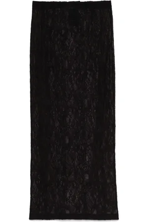 WARDROBE.NYC Lace midi skirt