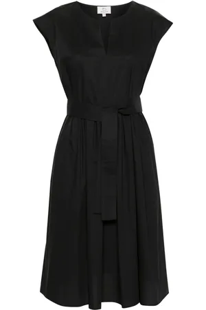 Woolrich Belted cotton flared dress
