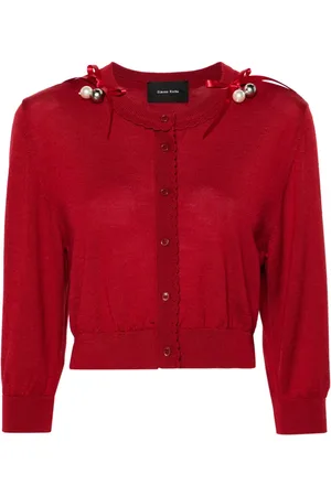 Simone Rocha Bell-charm cropped cardigan