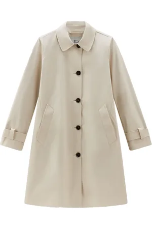Woolrich Single-breasted cotton coat