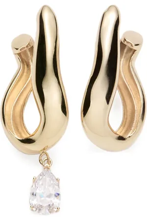 MAGDA BUTRYM Drop crystal wave earrings