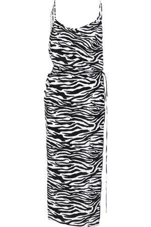 The Attico Zebra-print beach dress