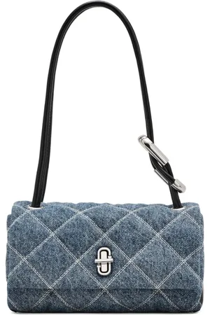 Marc Jacobs The Quilted Denim Mini Dual shoulder bag