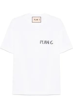 Plan C "Marghe Nel Blu" print T-shirt