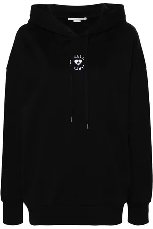 Stella McCartney Logo-embroidered cotton hoodie