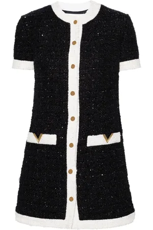 VALENTINO GARAVANI VLogo Signature tweed mini dress