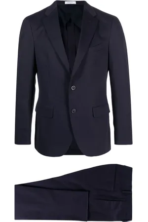 Boglioli Single-breasted cotton-blend suit