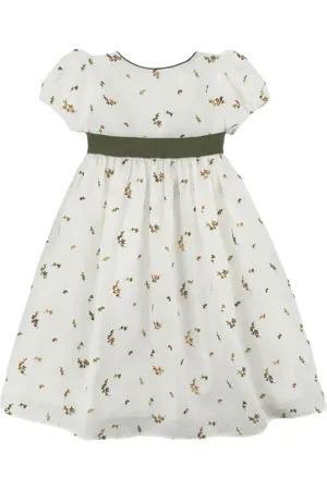 LA STUPENDERIA Embroidered linen dress
