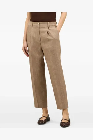 Boglioli Mélange-effect trousers