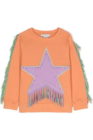 Stella McCartney Fringed organic-cotton sweatshirt