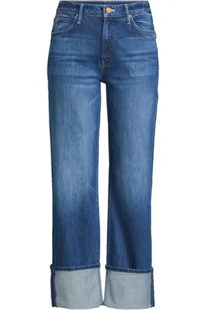 Mother Checkerboard Duster jeans