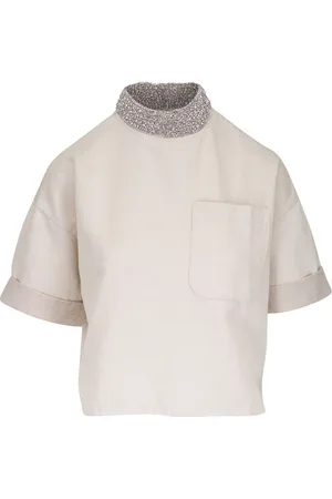 TWP High-neck pocketed top