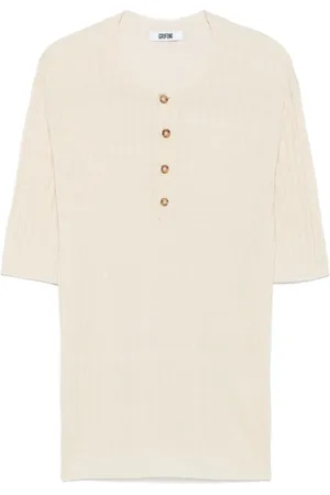 GRIFONI Knitted Henley T-shirt