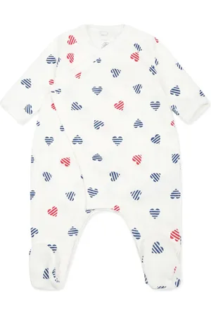 Petit Bateau Printed cotton babygrow