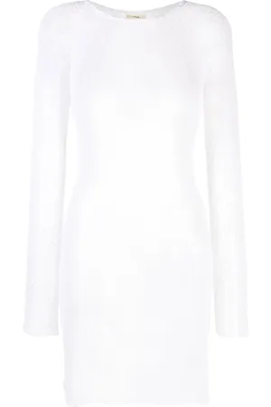 Ambra Maddalena Andy open-knit mini dress