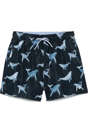Emporio Armani Sea animals-pattern swim shorts