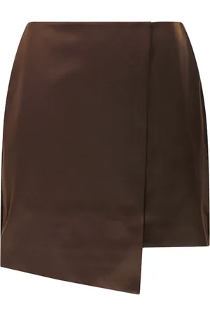 By Malene Birger Raye asymmetric satin mini skirt