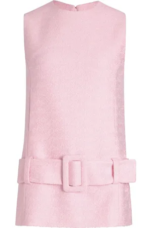 Patou Belted tweed mini dress