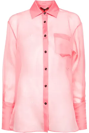 Kiki de Montparnasse Laser-cut butterfly organza shirt
