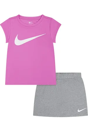 Nike Swoosh-motif T-shirt and mini skirt