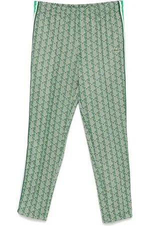 Lacoste Jacquard monogram-pattern track pants