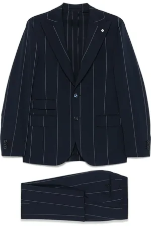 LUIGI BIANCHI MANTOVA Striped suit