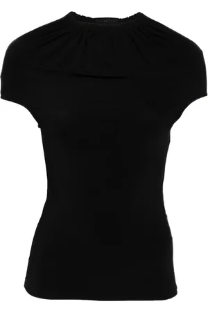 ALAINPAUL Gathered-neck top