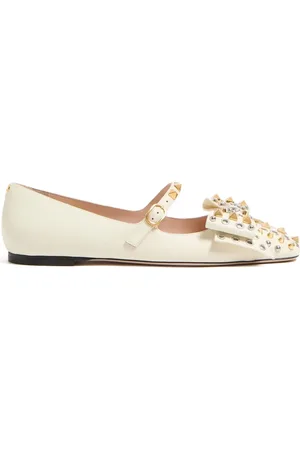 VALENTINO GARAVANI Bowow studded ballerina shoes