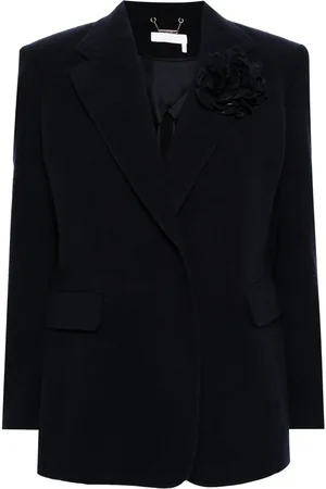 Chloé Brooch-detail single-breasted blazer