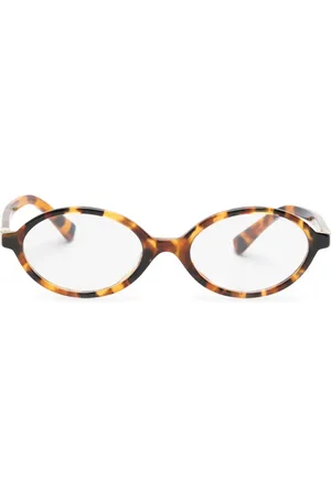 Miu Miu Tortoiseshell oval-frame glasses