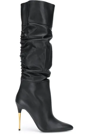 Tom Ford Ruched calf high boots