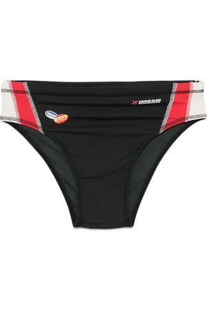 MARTINE ROSE Logo-print swim briefs