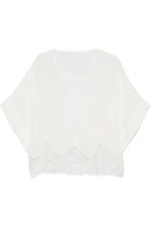 Maurizio Mykonos Lace-detail blouse
