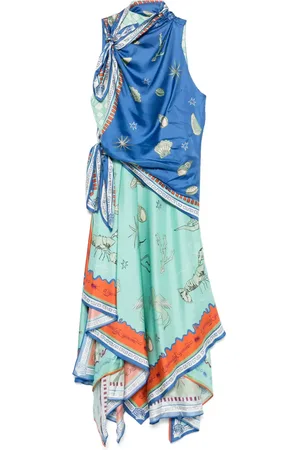 ALÉMAIS Surrealist Summer Scarf dress