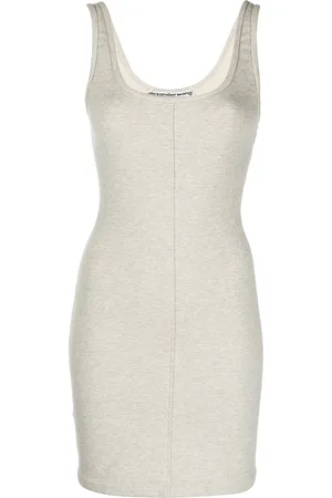 Alexander Wang U-neck fitted mini dress