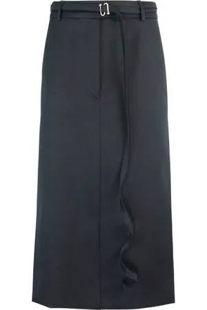 Sportmax Belted midi skirt
