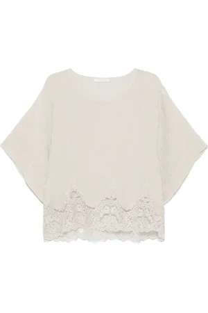 Maurizio Mykonos Lace-detail blouse