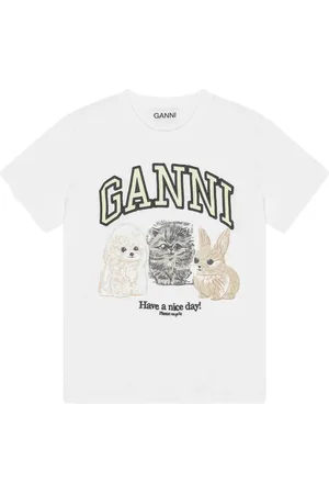 Ganni Logo-print T-shirt