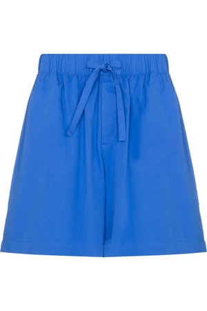 Tekla Drawstring-waist pajama shorts