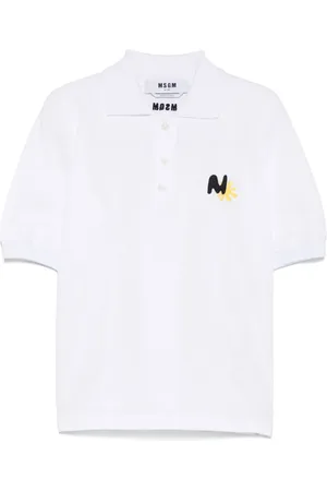 Msgm Sun-embroidery polo top