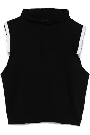ALAINPAUL Layered shoulder hoodie