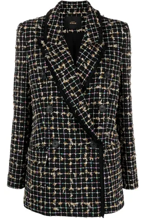 Twin-Set Double-breasted boucl?? blazer
