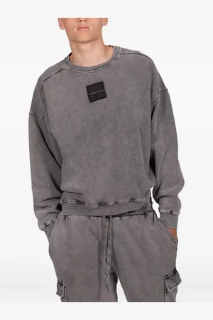 Podhio Logo-patch cotton sweatshirt