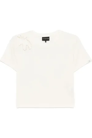 AGNÈS B. Open embroidery Dino T-shirt
