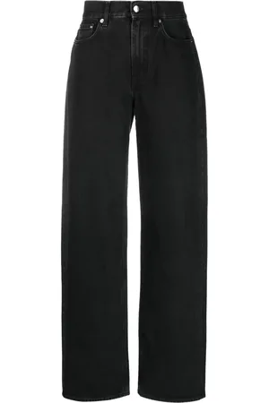 Loulou de Saison Dark-wash wide-leg jeans
