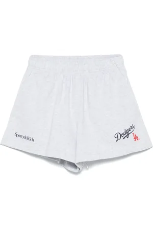 Sporty & Rich X Dodgers Serif Disco shorts