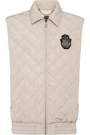 BILLIONAIRE Logo-appliqué quilted gilet